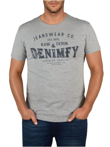 DENIMFY T-Shirt DFNuri in Grau