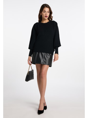 faina Strickpullover in schwarz