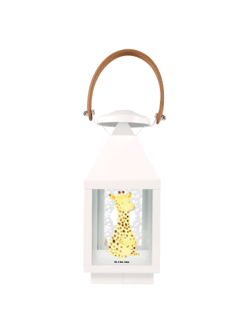 Mr. & Mrs. Panda Laterne Giraffe Zufrieden ohne Spruch in Transparent