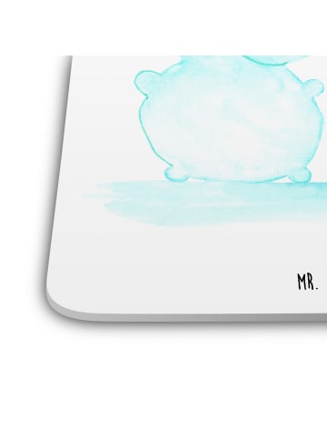 Mr. & Mrs. Panda Untersetzer für Gläser Einhorn Schneemann ohne ... in Weiß