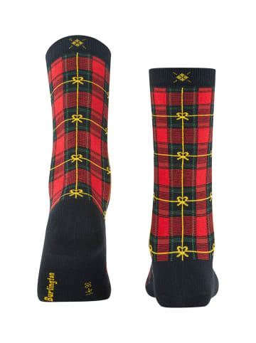 Burlington Socken X-Mas Tartan in Black