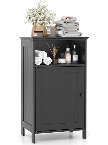 COSTWAY Badezimmerschrank 40x30x70cm in Schwarz