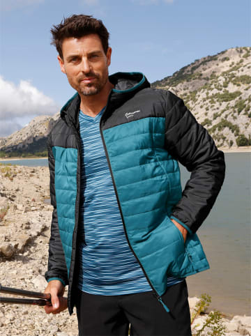WITT WEIDEN Steppjacke in schwarz-aquapetrol