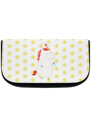 Mr. & Mrs. Panda Kulturbeutel Einhorn Krankenschwester ohne Spruch in Weiß