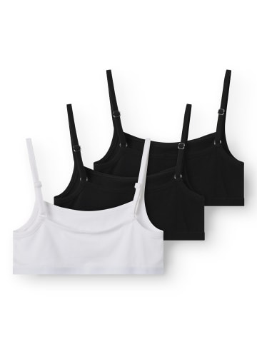 TWO SOON 3er-Pack Unterhemd in Black