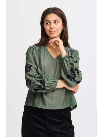 Fransa Langarm-Bluse FRHARBO Regular fit in Laurel Wreath AOP MA24 02G