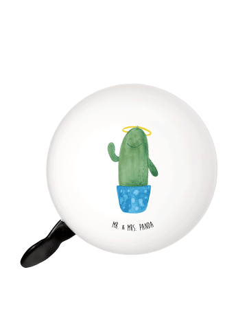 Mr. & Mrs. Panda Klingel Für Fahrrad Kaktus Heilig ohne Spruch in Weiß