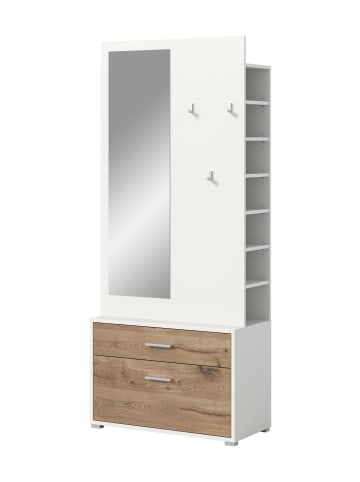 xonox.home Garderobenkombination  (B/H/T: 80x190x38 cm) in Nox Oak Nachbildung
