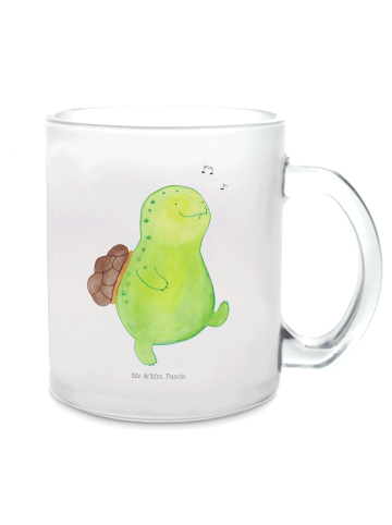 Mr. & Mrs. Panda Große Teetasse Schildkröte Pfeifen ohne Spruch in Transparent