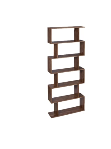 relaxdays Bücherregal in Braun - (B)80 x (H)190,5 x (T)23 cm