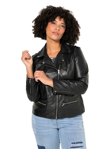 Angel of Style Lederjacke in schwarz