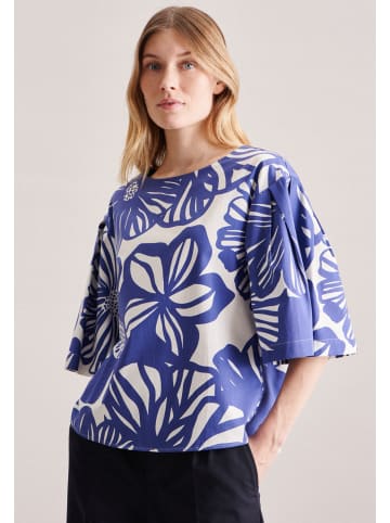 Seidensticker Shirtbluse Regular Fit in Mittelblau