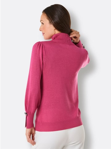 creation L Rollkragenpullover in fuchsia