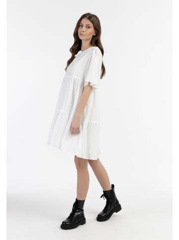 DreiMaster Damen Kleid in Wollweiss