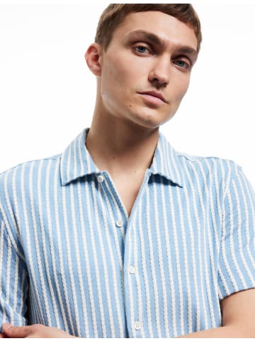 KOTON SHIRTS SS in Blau Gestreift