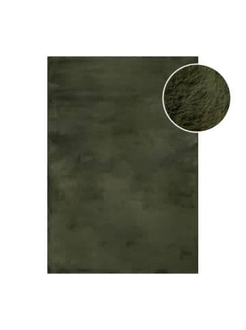 Wecon Home Hochflorteppich Anna in Oliv Grün