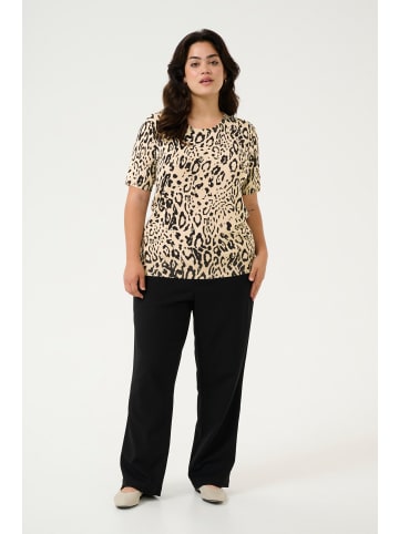 KAFFE curve Strickpullover KClizzy in FeatherG./Black Leopard