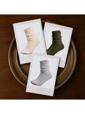 Occulto 1er Pack Kurze Trachtensocken Enzian in Beige