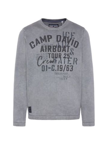 CAMP DAVID  Strickpullover in dunkelgrau