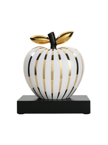 Goebel Deko-Objekt Apfel "Golden Sunlight" Studio 8 Art & Apple 28 cm weiß-gold in weiß-gold