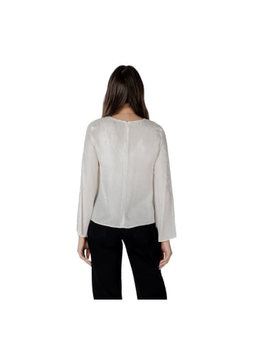 Armani Exchange Creme Viskose Bluse