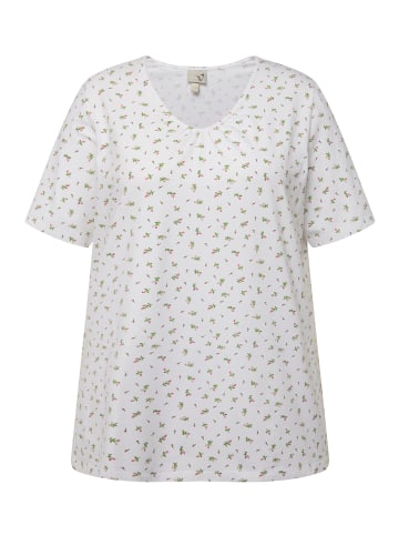 Ulla Popken Shirt in schneeweiß