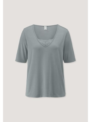 Hessnatur Hessnatur T-Shirt PURE SENSE LACE aus TENCEL™ Modal in nebelblau
