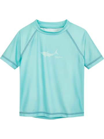 Playshoes UV-Schutz Bade-Shirt 1/2-Arm Hai in türkis
