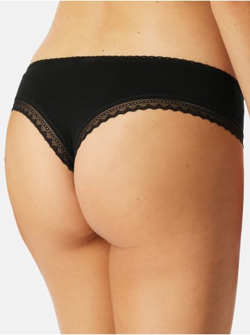 Schiesser Tanga Cheeky String in Schwarz