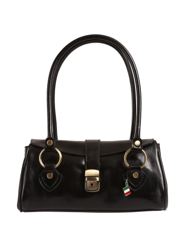 Florence Florence Schultertasche Leder schwarz ca. 29cm