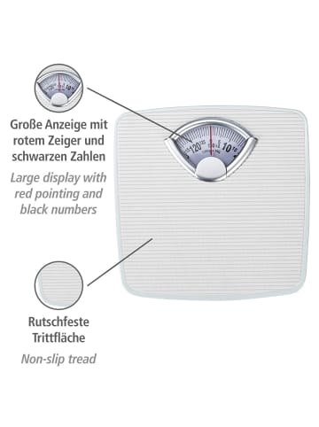 Wenko Personenwaage mechanisch in Weiß