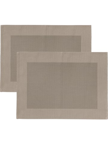 Erwin Müller Tischset 2er-Pack Lissabon in cappuccino