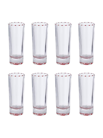 Butlers Schnapsglas SWIRL 8er-Set in Durchsichtig