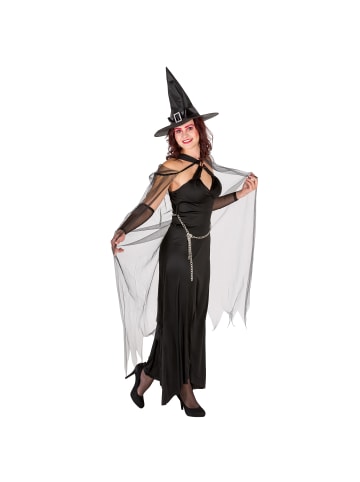 tectake Langes Kleid, schwarz