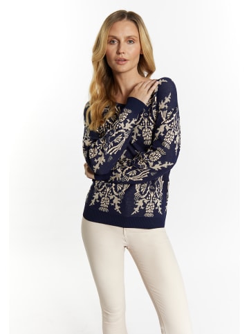 Albee Women Strickpullover in Marine Creme
