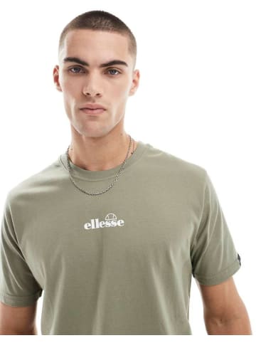 ellesse Rundhals T-Shirt für Herren in Oliv
