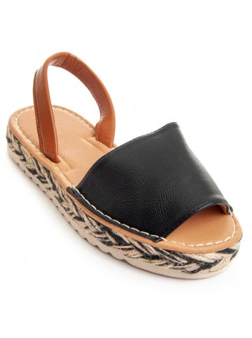 Montevita Sandalen Plateau-Sandsum8 in Schwarz