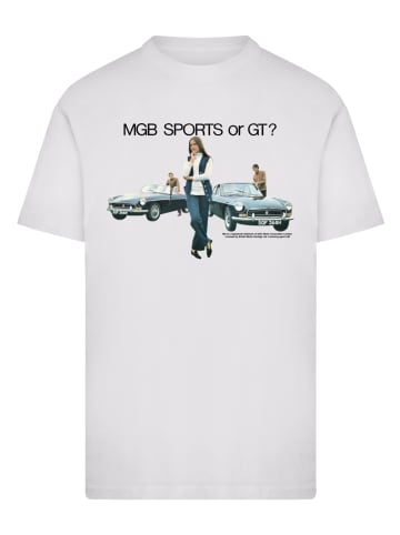 F4NT4STIC T-Shirt British Motor Heritage MG MGB Or GT Promo Ad in weiß