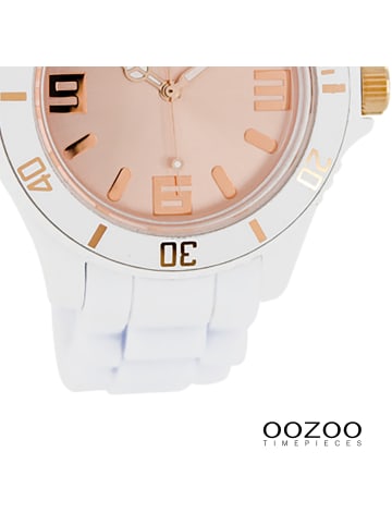 Oozoo Analog-Armbanduhr Oozoo Vintage Series weiß groß (ca. 43mm)
