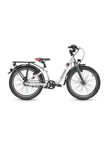S'COOL Kinderfahrrad - chiX SL 20 Zoll 3-Gang | ab 6 Jahre - White/Coral