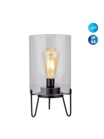 näve LED Tischleuchte "LONNA" in schwarz - (L)15 cm x (B)15 cm x (H)28.5 cm
