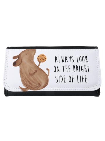 Mr. & Mrs. Panda Portemonnaie für Damen Hund Keks mit Spruch in Weiß