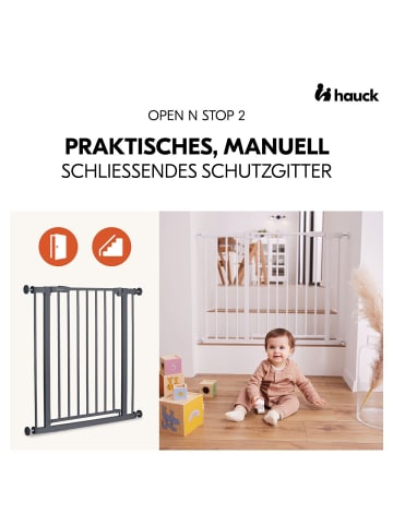 Hauck Türschutzgitter / Treppenschutzgitter Open in grau
