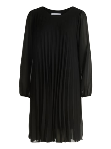 BETTY & CO Chiffonkleid mit Plissee in Schwarz