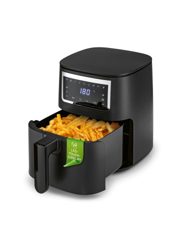 Gourmetmaxx GOURMETmaxx Heißluftfritteuse 4 l - Touch, Timer, 8 Programme und Shake-Reminde