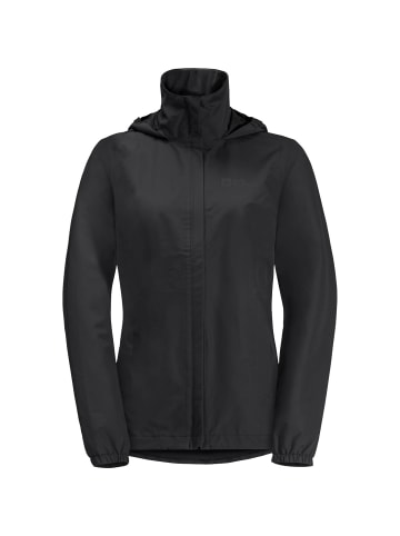 Jack Wolfskin Regenjacke Stormy Point in Schwarz