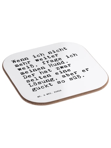 Mr. & Mrs. Panda Coaster Wenn ich nicht mehr... mit Spruch in Weiß