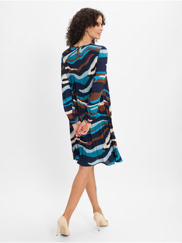 Betty Barclay Plisseekleid in aqua braun - 0001