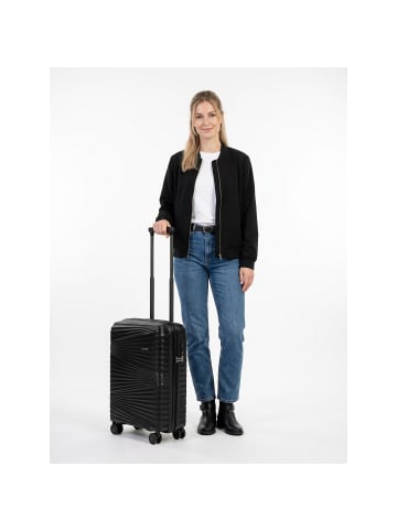 Pactastic Collection 02 THE CABIN 4 Rollen Kabinentrolley 55 cm black metallic