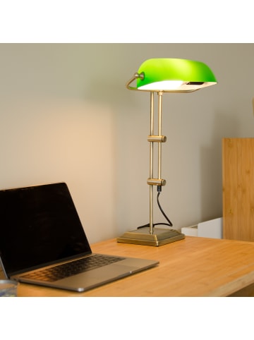 Lampenschirm für Tischlampe in Grün - (B)22,5 x (H)7,5 x (T)13,5 cm